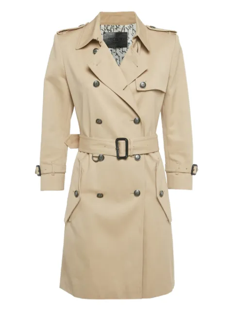 Givenchy Pre-Owned double-breasted belted trench coat Neutrals 1202933