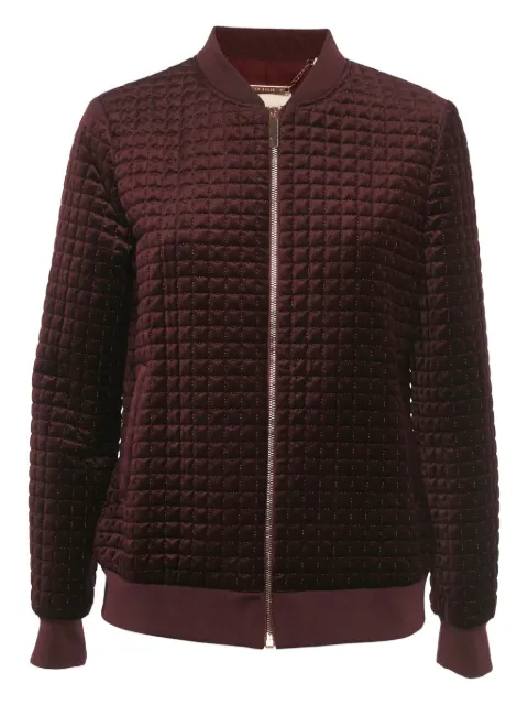 Ted Baker quilted zip-fastening bomber jacket Red 1208671