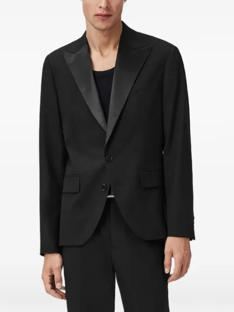 AllSaints Germain single-breasted blazer Black M009QD