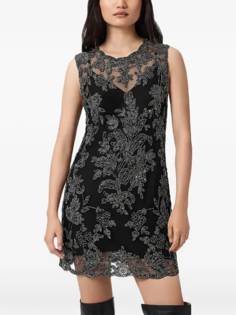 AllSaints Inaya floral-detail mini dress Black W043DD