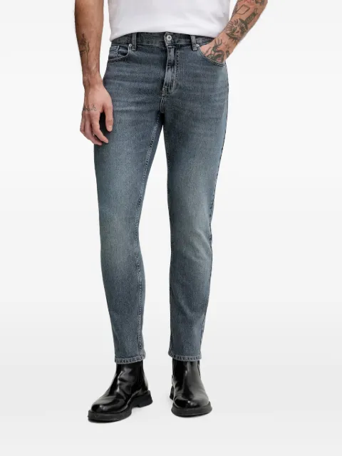 Karl Lagerfeld Jeans logo-patch jeans Blue B1M100371YK