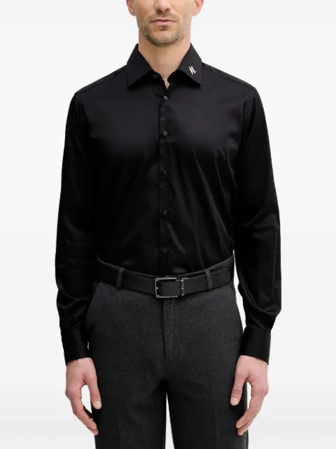 Karl Lagerfeld embroidered-logo shirt Black 605041561602