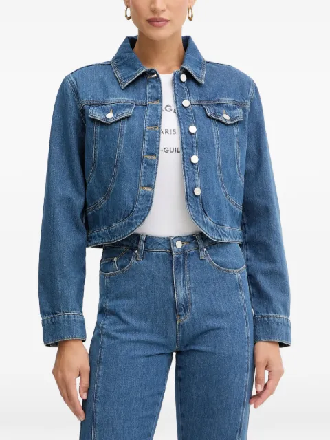 Karl Lagerfeld button cropped jacket Blue B1W140311VA