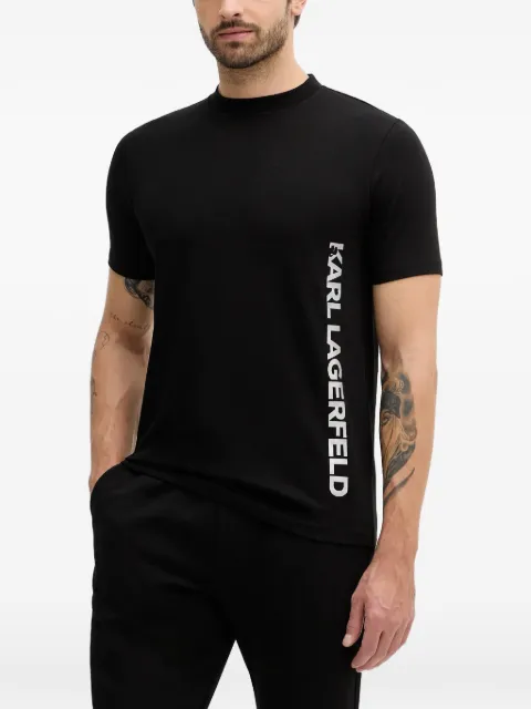Karl Lagerfeld crew-neck logo-detail T-shirt Black 755401554235