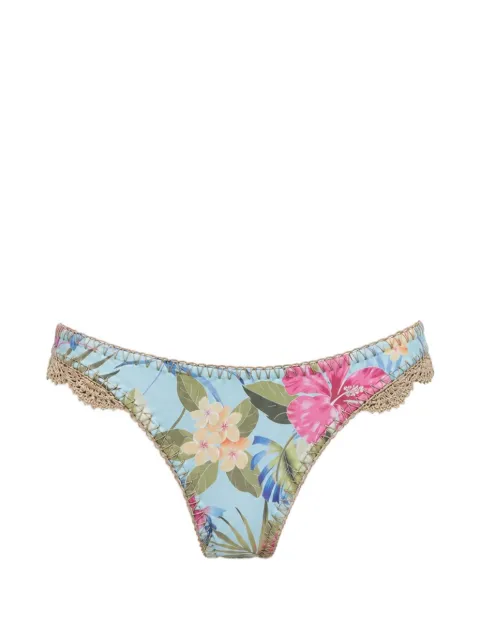 Del Maar Hanaq floral-print bikini bottoms Blue DMVV93