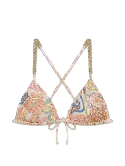 Del Maar Taba paisley bikini top Neutrals DM328TOP