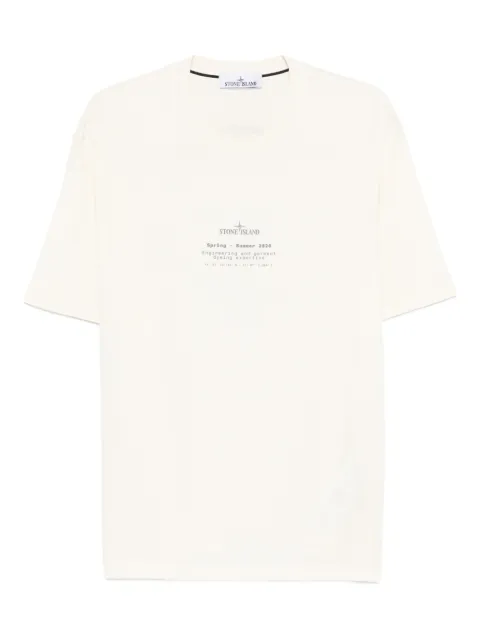Stone Island 2100001 organic cotton jersey T-shirt Neutrals L1S152100001S0285