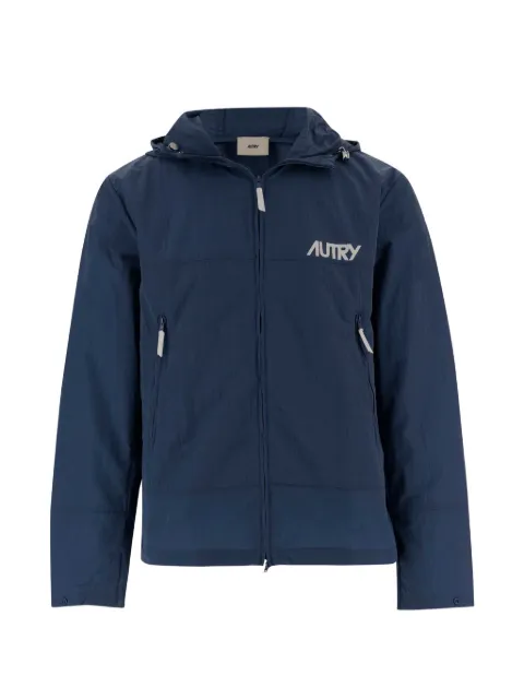 Autry hooded logo jacket Blue WBPX012R