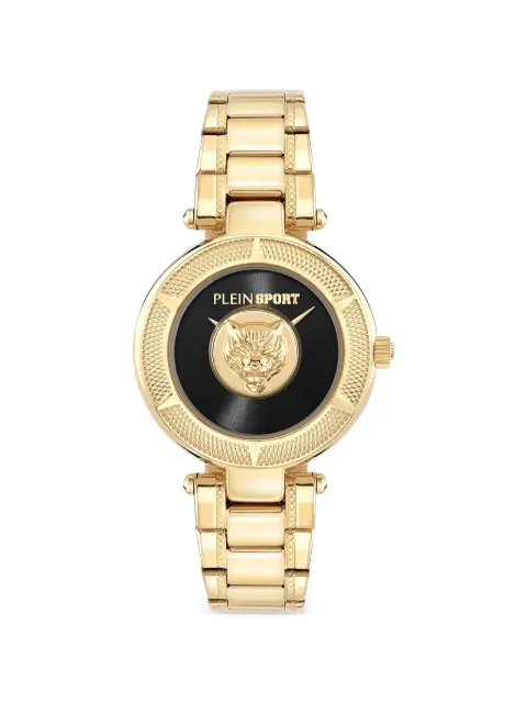 Plein Sport Gold Lion Watch Black PSCEA0925