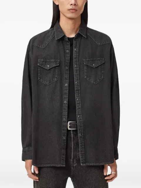 AllSaints Fenton pocket shirt Black M054SD