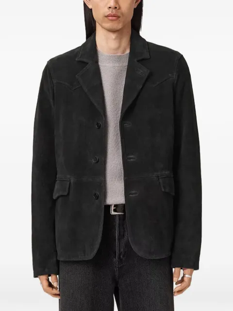 AllSaints Hornett buttoned panelled blazer Black M020LD