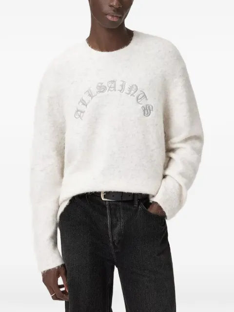 AllSaints Curv embroidered sweater White M020KD