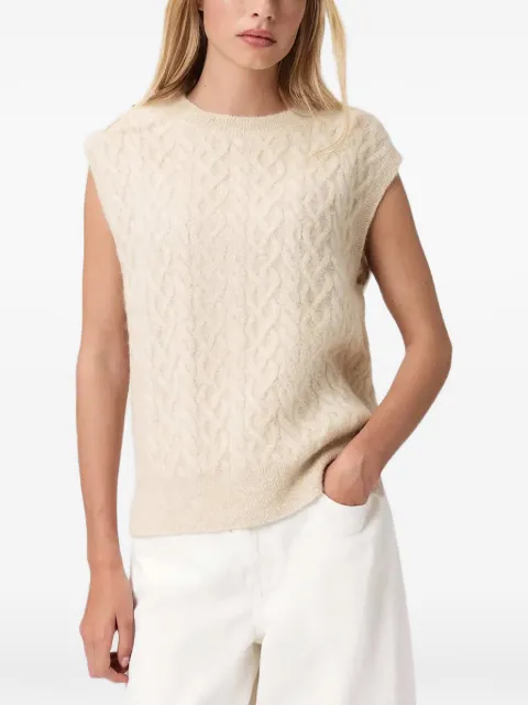 AllSaints round-neck sleveless vest Neutrals W060KD
