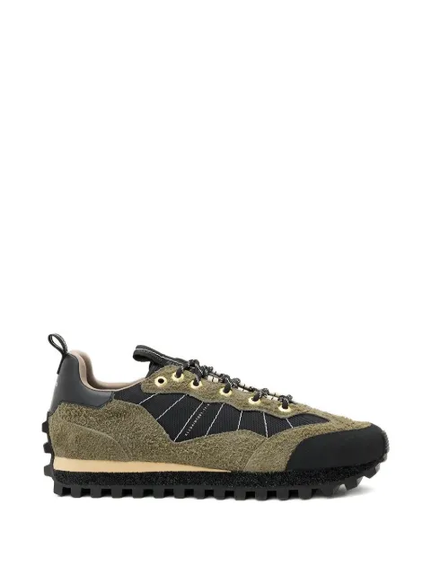 AllSaints Nevis contrast-panelled sneakers Green M019FD