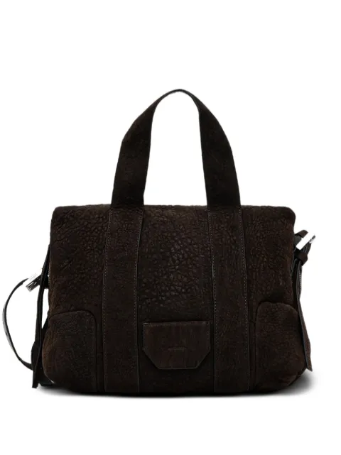 AllSaints grained-leather tote bag Brown W615XD