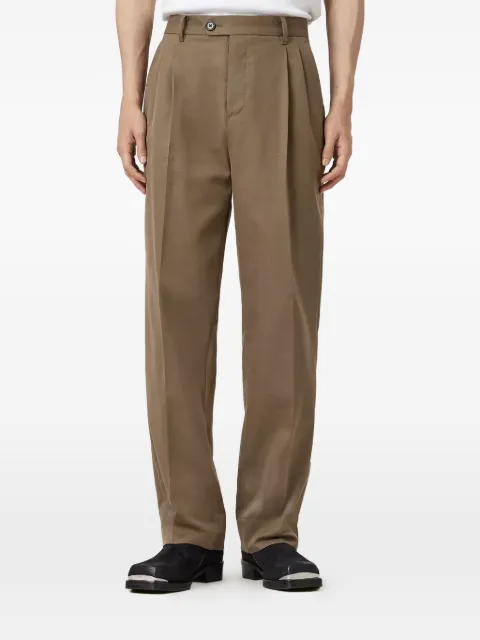 AllSaints Tallis pleated trousers Brown M021TD