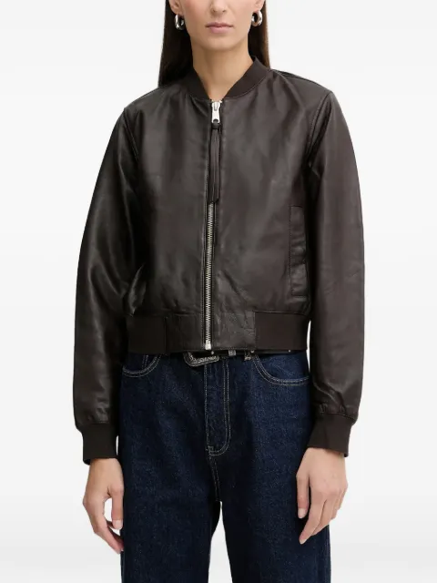 AllSaints Orten zip-up bomber jacket Brown W072LB