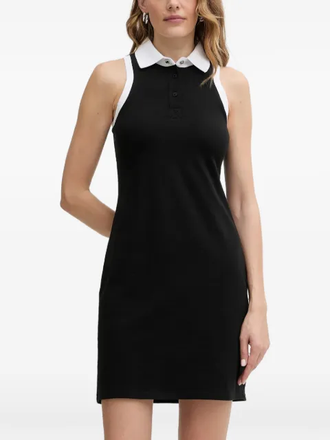 Karl Lagerfeld collared button mini dress Black B1W13032999
