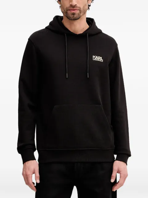 Karl Lagerfeld logo hoodie Black 705781561917