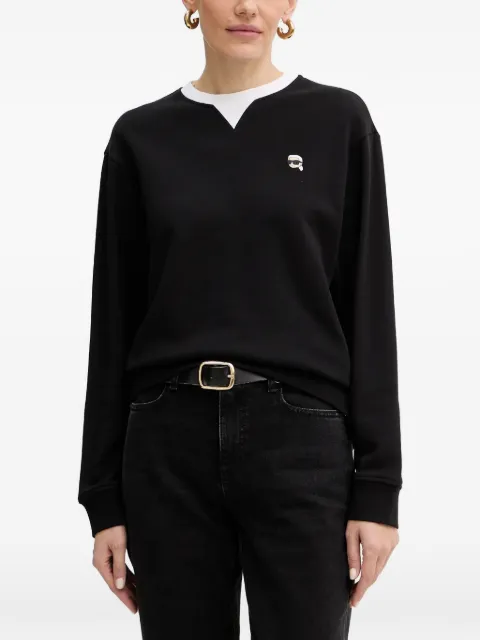 Karl Lagerfeld embroidered-logo sweatshirt Black B1W20027999