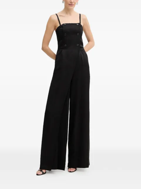 Karl Lagerfeld button-embellished jumpsuit Black B1W13010999