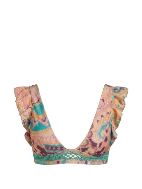 Del Maar Huru ruffled bikini top Blue TOPDM240