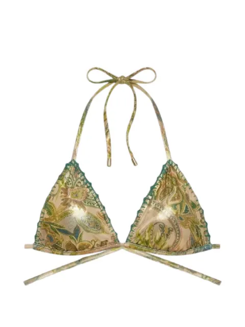 Del Maar Kaima paisley-pattern bikini top Green TOPDM245