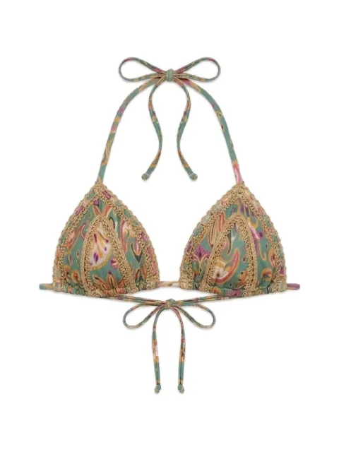 Del Maar Ikal printed bikini top Green DM315TOP