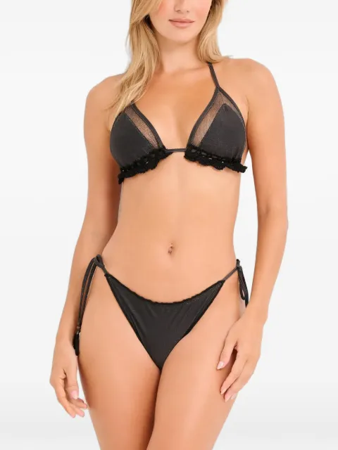 Del Maar Amay ruffled bikini top Black DM341