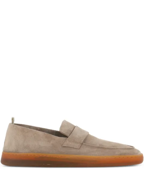 Officine Creative Herbie suede strap-detail loafers Neutrals HERBIE00101