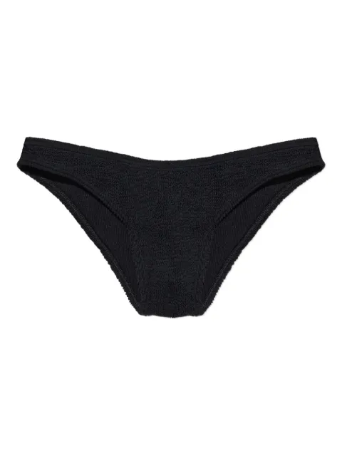 Bond-eye Sign textured bikini bottom Black BOUND048R