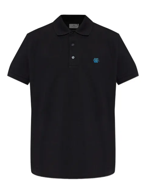 ETRO embroidered polo shirt Black MRMD0005AU135