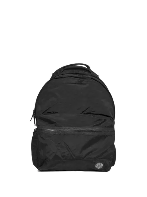 Stone Island 9200010 coated Nylon Metal in Econyl® backpack Black L1S159200010S0251