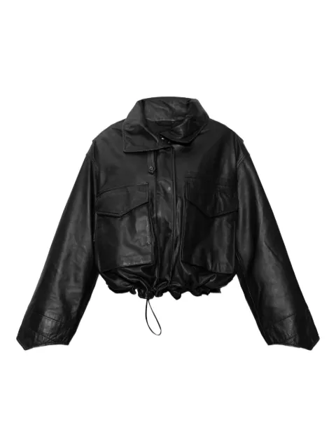 AllSaints Clay leather jacket Black W110LD