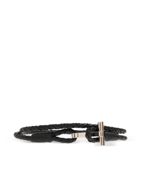 TOM FORD braided-design t-bar bracelet Silver JM005ICL002S