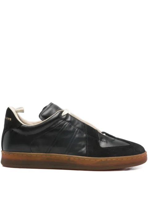 Officine Creative panelled lace-up low-top sneakers Black OCDMILI102LC176