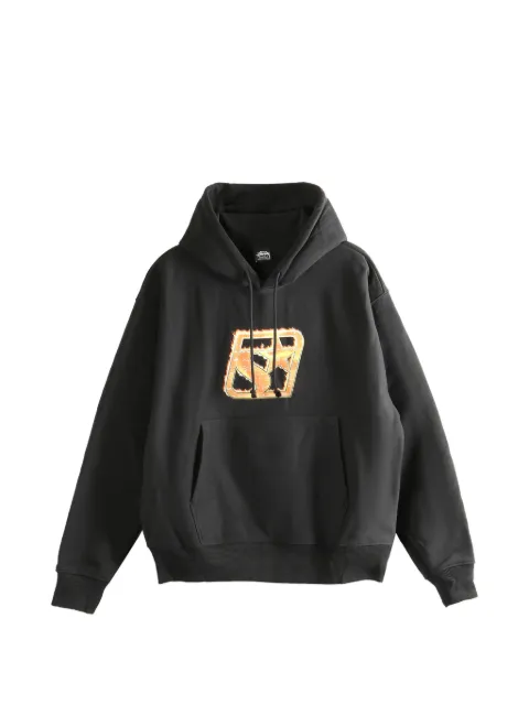 Stüssy graphic-print hoodie Black 1925129