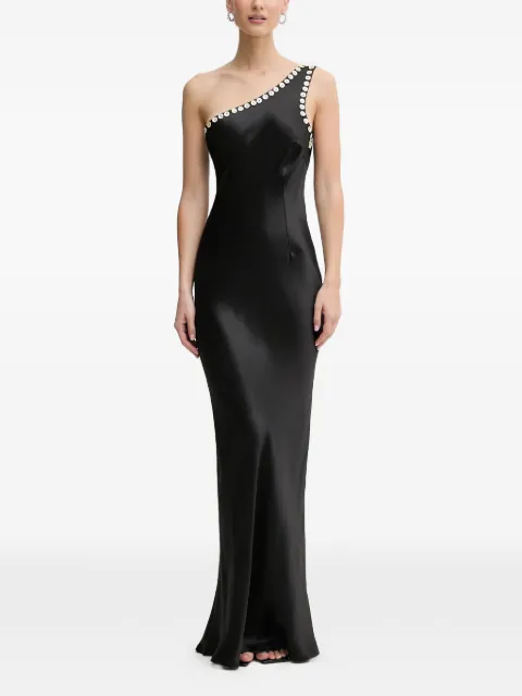 NEVER FULLY DRESSED one-shoulder maxi dress Black NFDDR3035