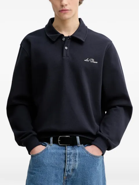 Les Deux Ben long-sleeve polo shirt Blue 1000965