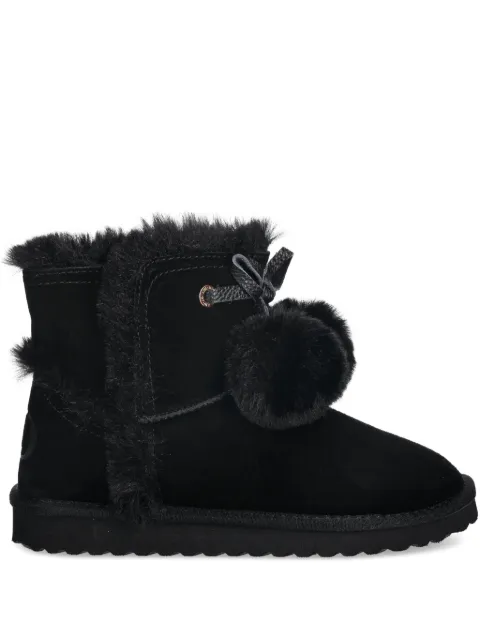 LIU JO faux-fur pompom boots Black SF5101PX00222222