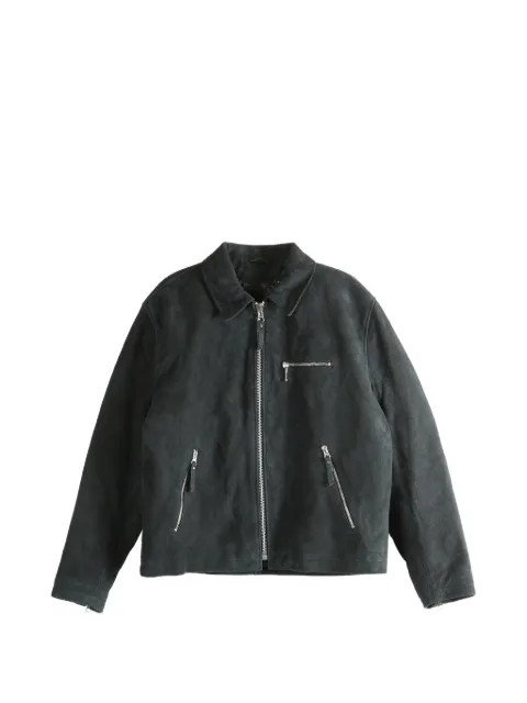 Stüssy zip suede jacket Grey 115754