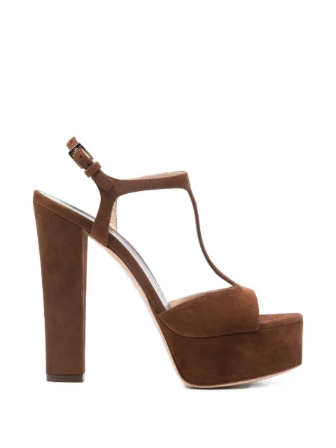 TOM FORD platform heeled sandals Brown W3839LGO038P