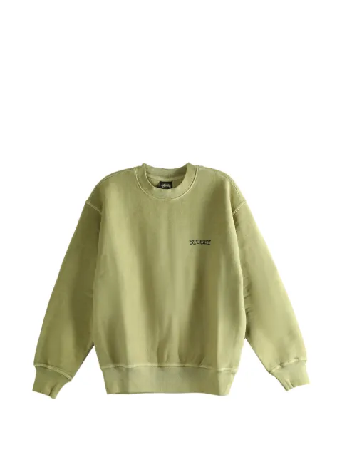 Stüssy logo-detail crew-neck sweatshirt Green 1915078