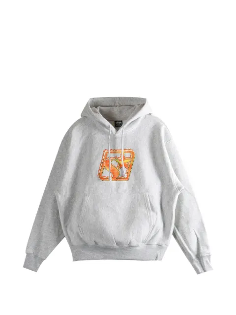 Stüssy graphic-print hoodie Grey 1925129