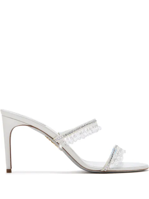 René Caovilla Chandelier crystal-embellished sandals White C12586080R001CYTS