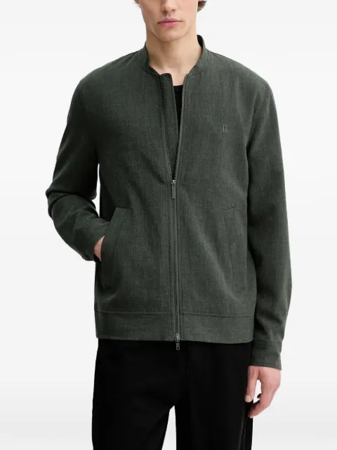 Les Deux Como Reg zip-up bomber jacket Green 1001059