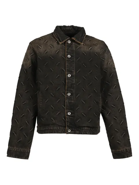 Who Decides War pattern button jacket Brown 1131370002FW25COALTAN