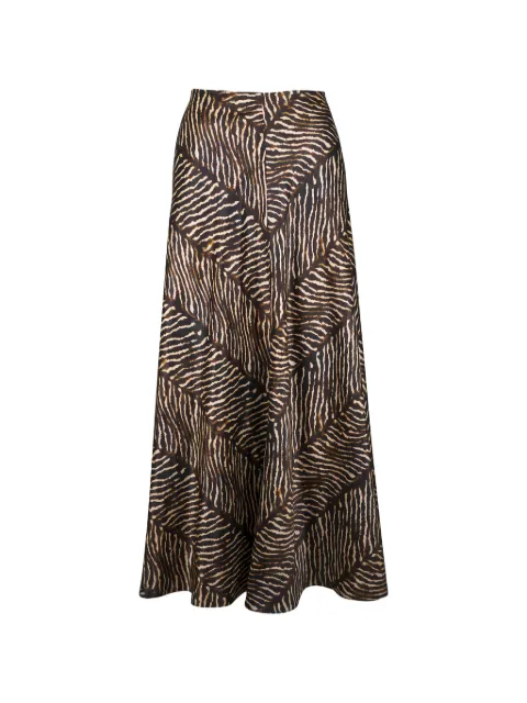 Peter Cohen animal-print midi skirt Brown 4102PLV
