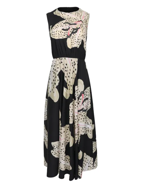 Giambattista Valli floral midi dress Black 25FWPVCA5130