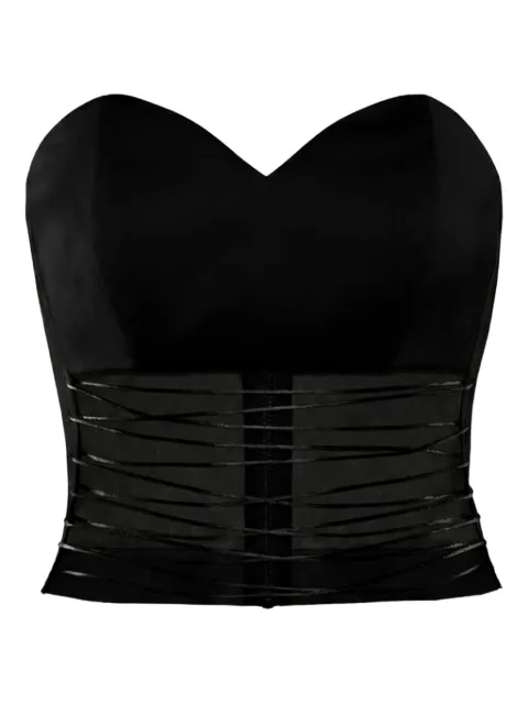 Vestiaire d'un Oiseau Libre lace-up corset Black LACEUPCORSETTOPBLACK